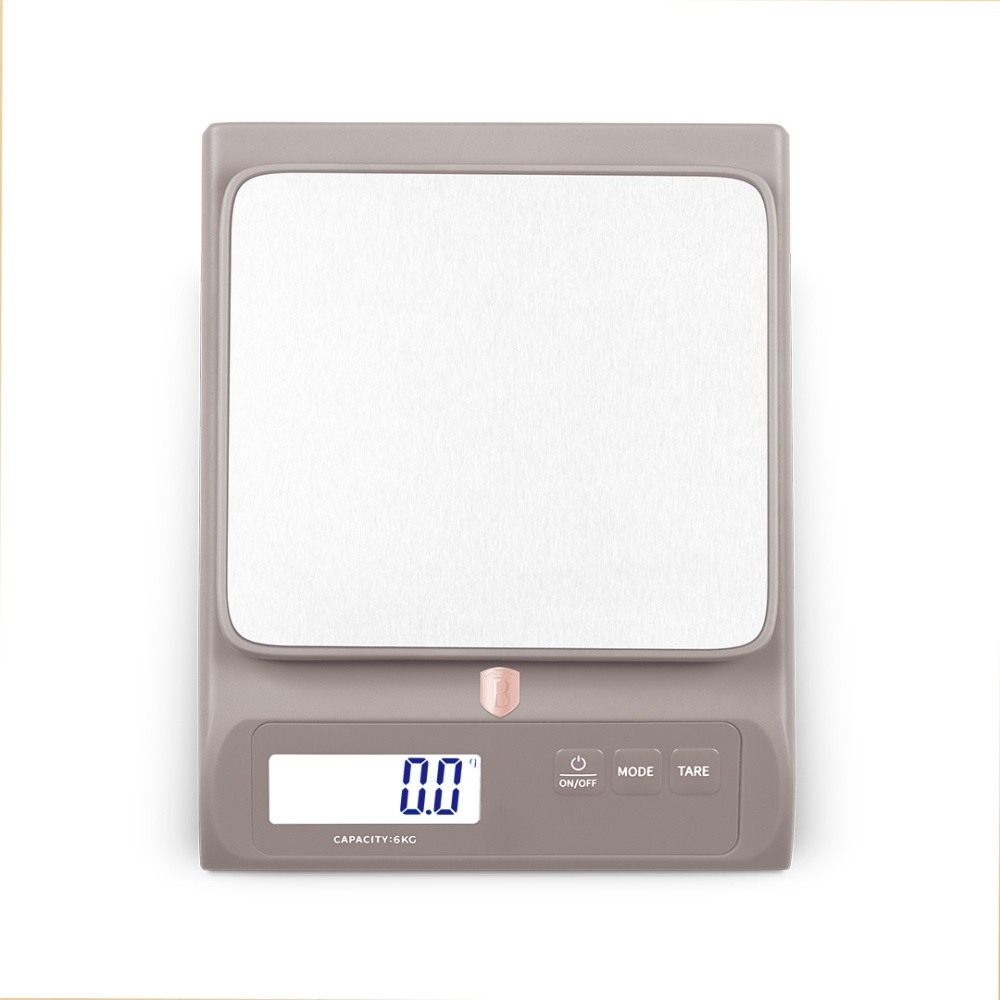 BERLINGERHAUS Kuchyňská váha digitální 6 kg Taupe Collection BH-9916
