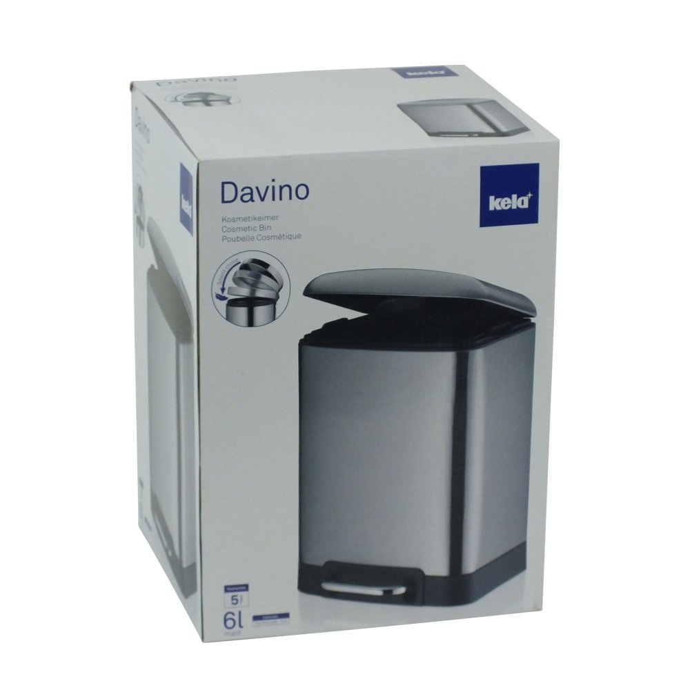 KELA Kôš kozmetický DAVINO 6 l nerezová KL-22998