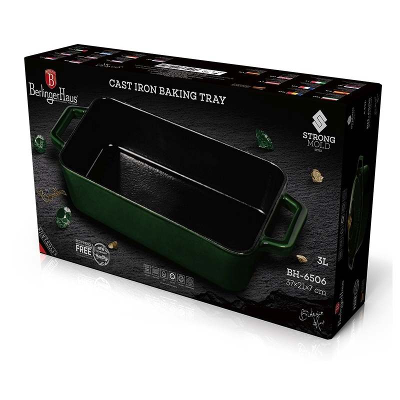 BERLINGERHAUS Pekáč liatinový 37 x 21 cm Emerald Collection BH-6506