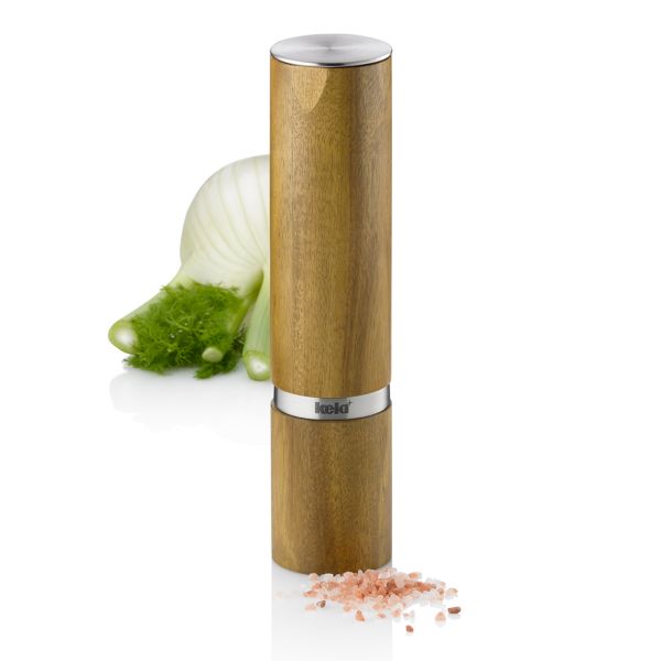 KELA Mlynček na korenie a soľ KAURI Akát 23 cm KL-12197