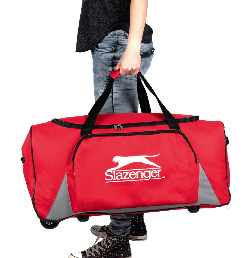 SLAZENGER Sportovní /cestovní taška s kolečky 65 x 34 cm červená ED-210018cerv - thumb (1)