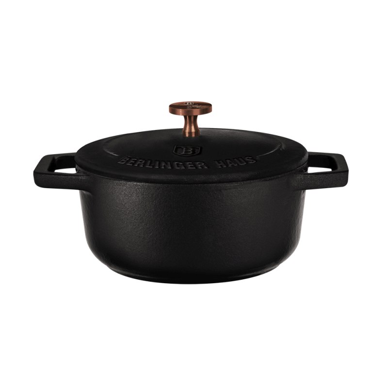 BERLINGERHAUS Pekáč litinový s poklicí 12 cm Black Rose Collection BH-6490 - thumb (3)