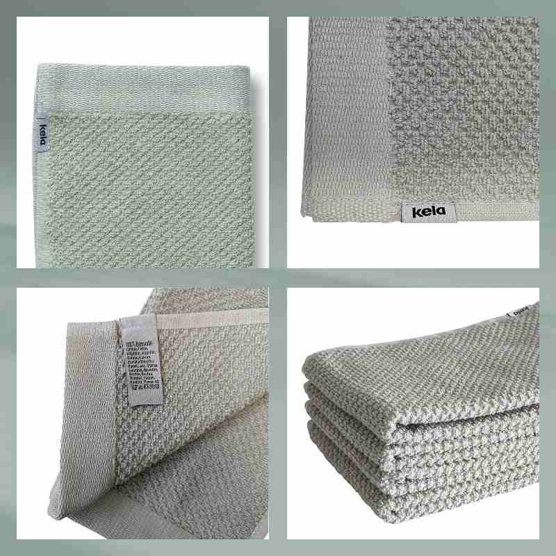 KELA Ručník pro hosty Lavinia 100% bavlna světle šedá 30,0x50,0cm KL-23937