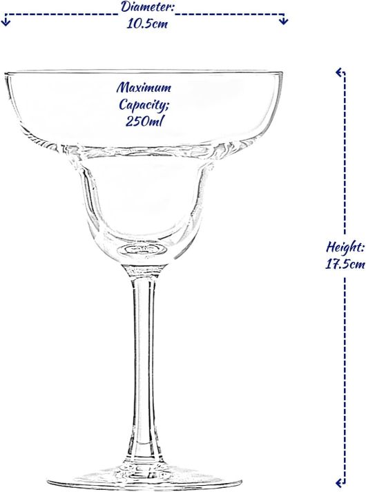 ALPINA Sklenice na margaritu a koktejly 250 ml sada 4 ks ED-249632 - thumb (4)