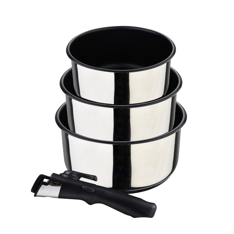 Bergner Sada pánví nerez s nepřilnavým povrchem Click&Cook 3 ks 16, 18, 20 cm BG-32293-MM