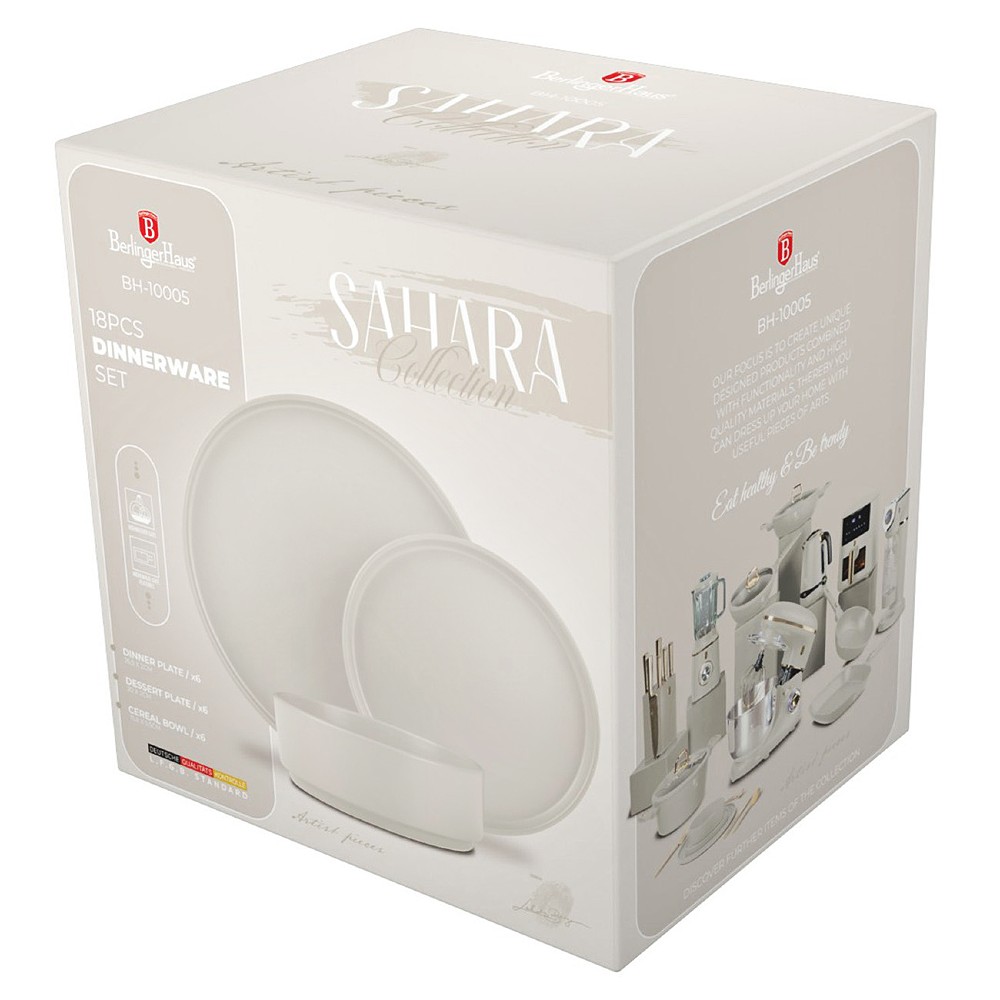 BERLINGERHAUS Jídelní sada talířů 18 ks Sahara Collection BH-10005 - thumb (8)