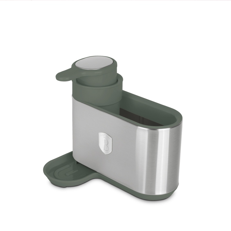 BERLINGERHAUS Dávkovač mycího prostředku 2 v 1 Matte Green Collection BH-8933