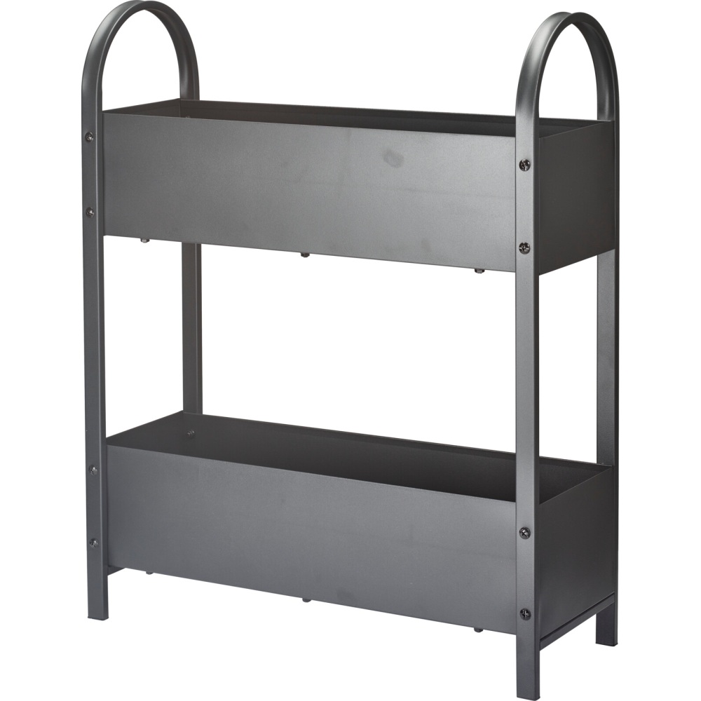 PROGARDEN Truhlík dvoupatrový ve stojanu  60 x 22,5 x 75 cm tmavě šedý KO-X73000010
