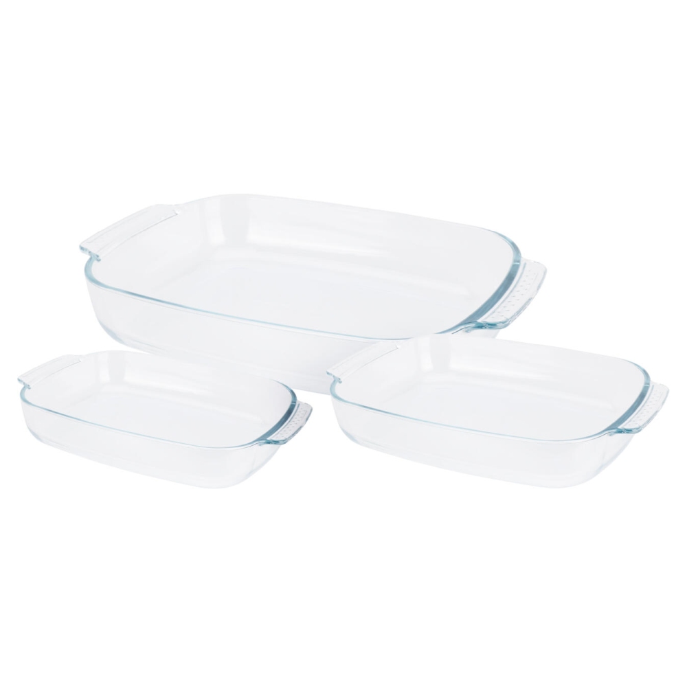 EXCELLENT HOUSEWARE Pekáč skleněný sada 3 ks KO-170490720