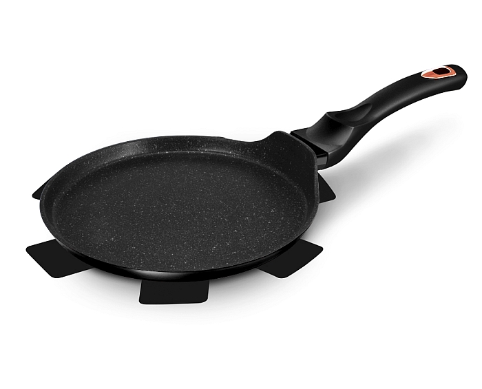 BERLINGERHAUS Pánev na palačinky s mramorovým povrchem 25 cm Black Rose Collection BH-1639 - thumb (5)