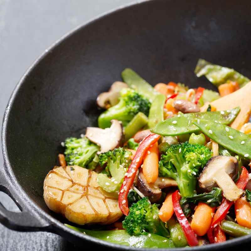 KELA Wok liatinový 36 cm s príslušenstvom sada 5 ks KL-77943