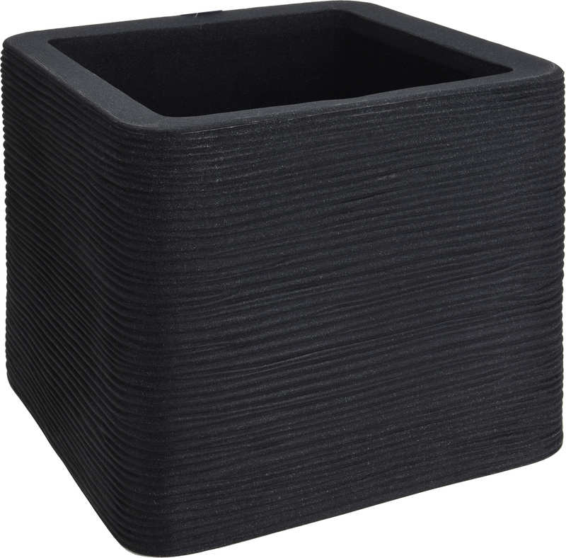 PROGARDEN Květináč žebrovaný 40 x 35 cm antracit KO-Y54192790