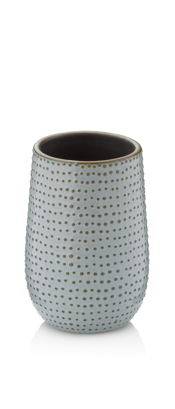 KELA Pohár Dots keramika šedohnedá KL-23601