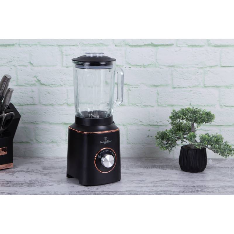 BERLINGERHAUS Stolný mixér 1000 W Black Rose Collection so sklenenou nádobou 1,5 l BH-9449