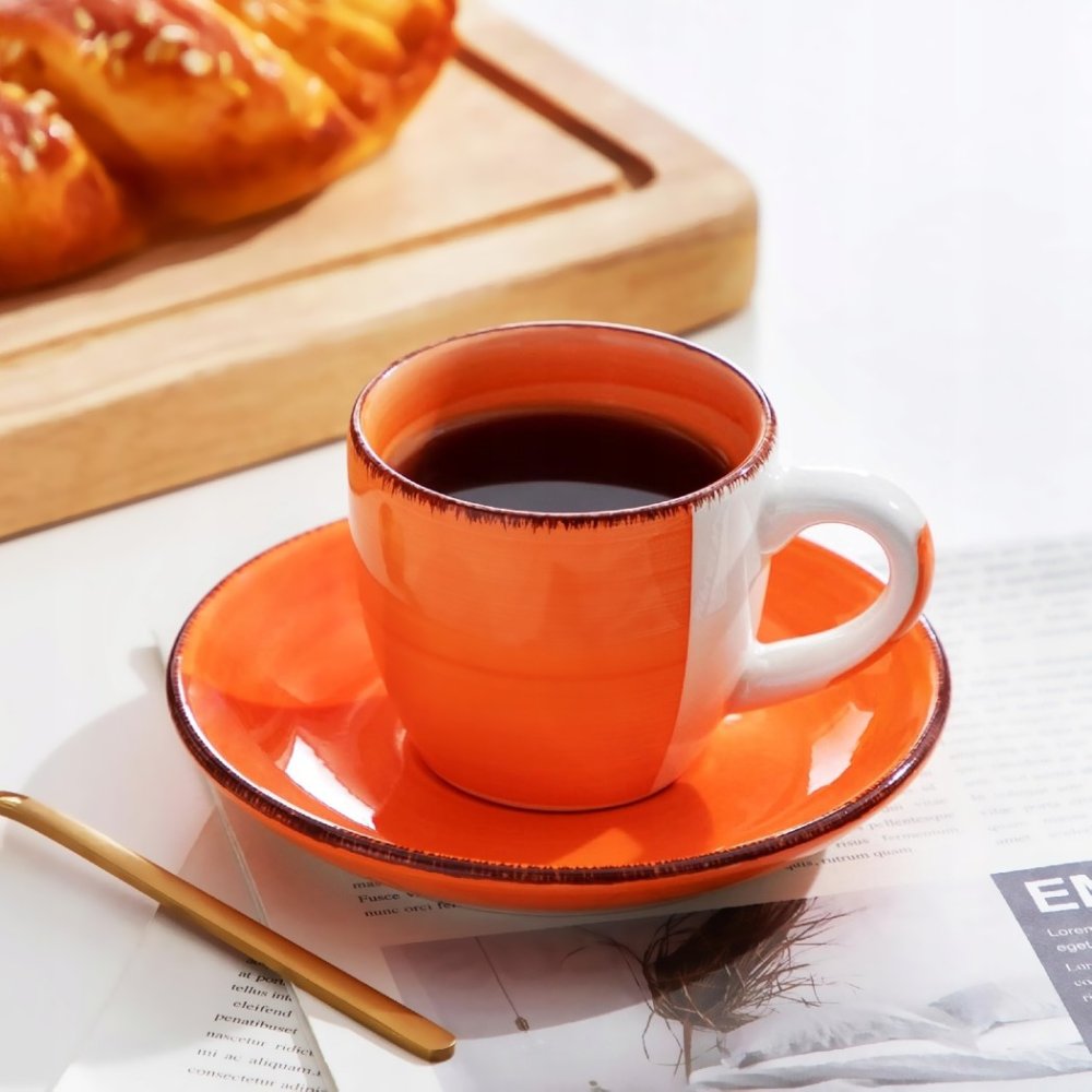 HIT Hrnky na espresso s podšálky sada 12 ks 90 ml COLOURS HT-24326774 - thumb (8)