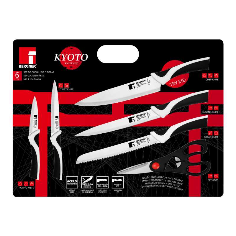 BERGNER Sada nožů s nůžkami 6 ks KYOTO BG-39319-MM - thumb (1)