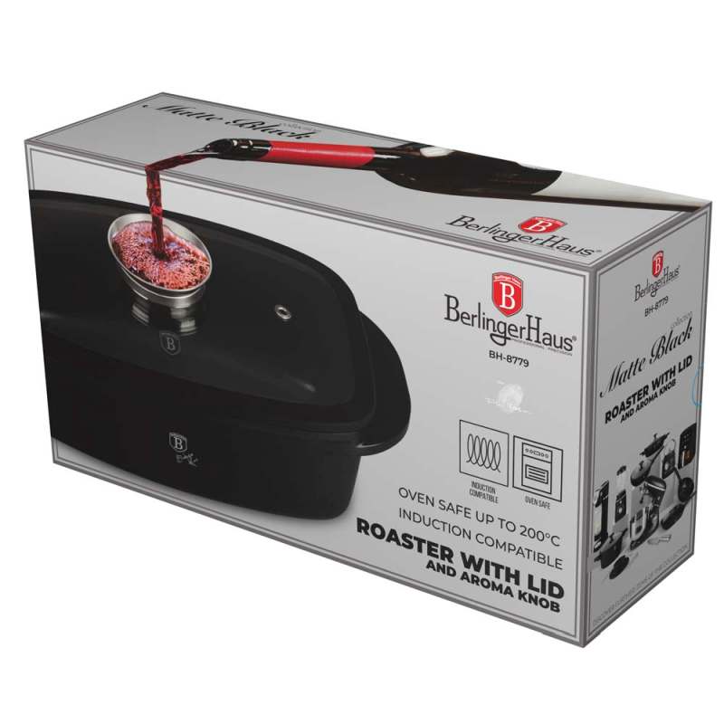BERLINGERHAUS Pekáč s poklicí s titanovým povrchem Matte Black Collection BH-8779