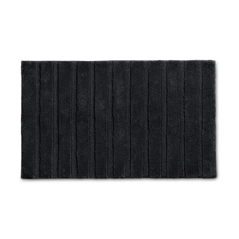 KELA Koupelnová předložka Megan 100% bavlna černá 80x50x1,6cm KL-24713