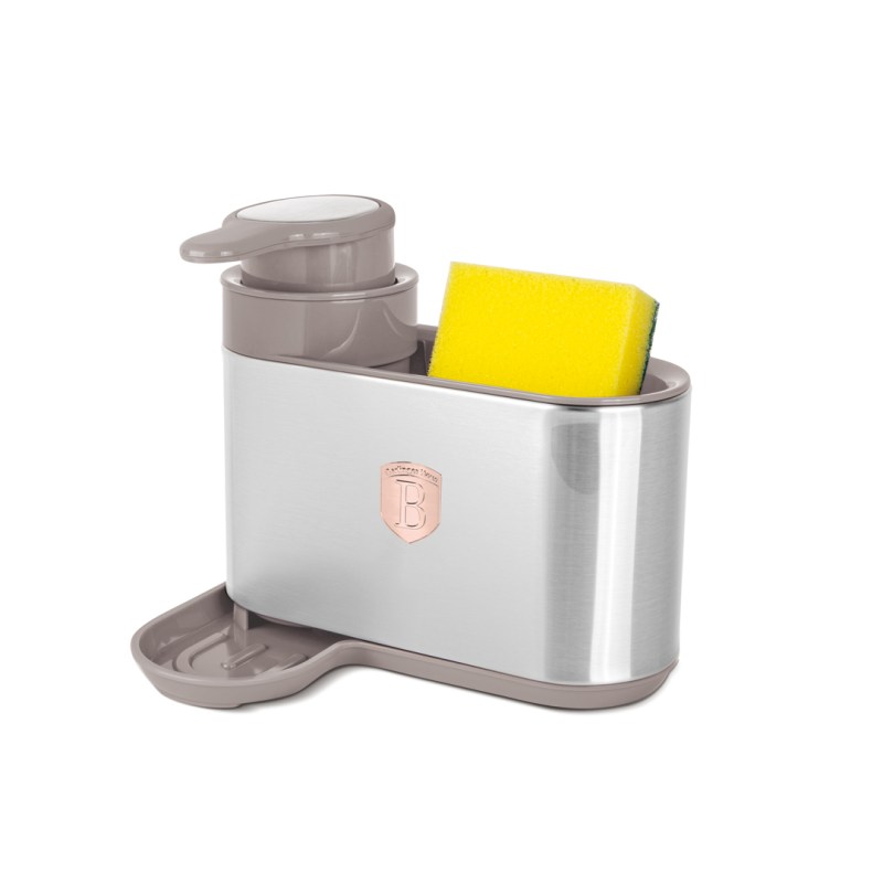 BERLINGERHAUS Dávkovač na jar s držákem 2 v 1 Taupe Collection BH-8930