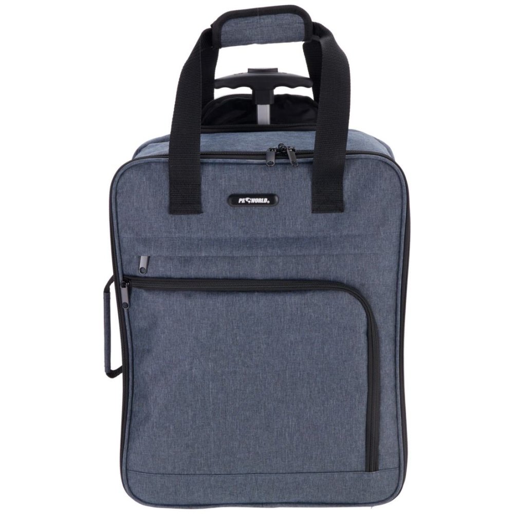 PROWORLD Kufr příruční na kolečkách textil 36 × 20 × 45 cm temně modrá KO-CW5000120