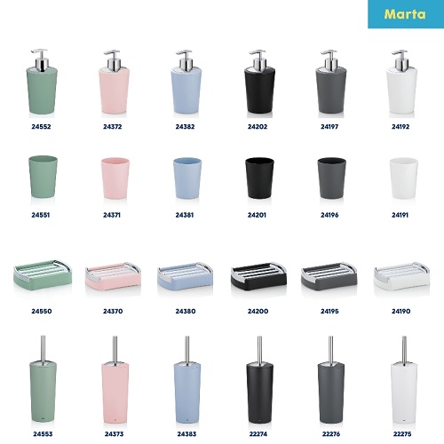KELA WC kefa MARTA plast biela KL-22275