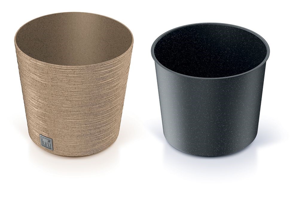 Prosperplast Květináč Prosperplast FURU ROUND LOW ECO WOOD 25 cm naturo 611136