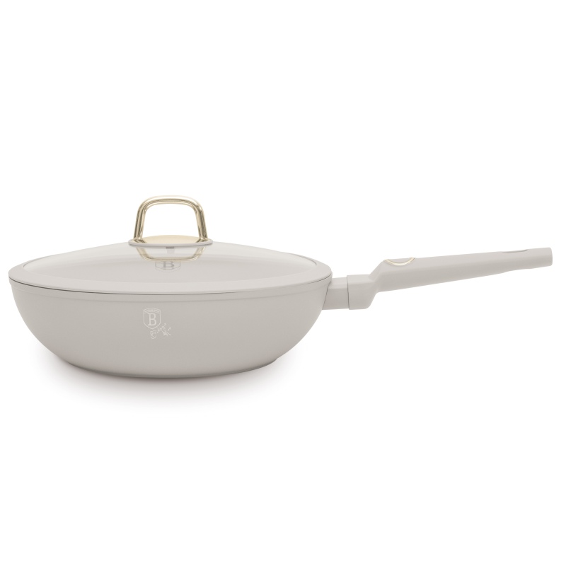 BERLINGERHAUS Pánev WOK s titanovým povrchem a poklicí 28 cm Sahara Collection BH-8064sleva - thumb (1)