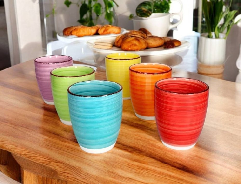 HIT Hrnky na kávu espresso sada 6 ks 180 ml COLOURS HT-24326756 - thumb (2)
