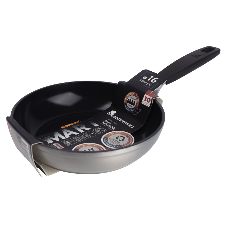 MASTERPRO Pánev s nepřilnavým povrchem SMART 16 cm stříbrná BGEU-3766 - thumb (3)
