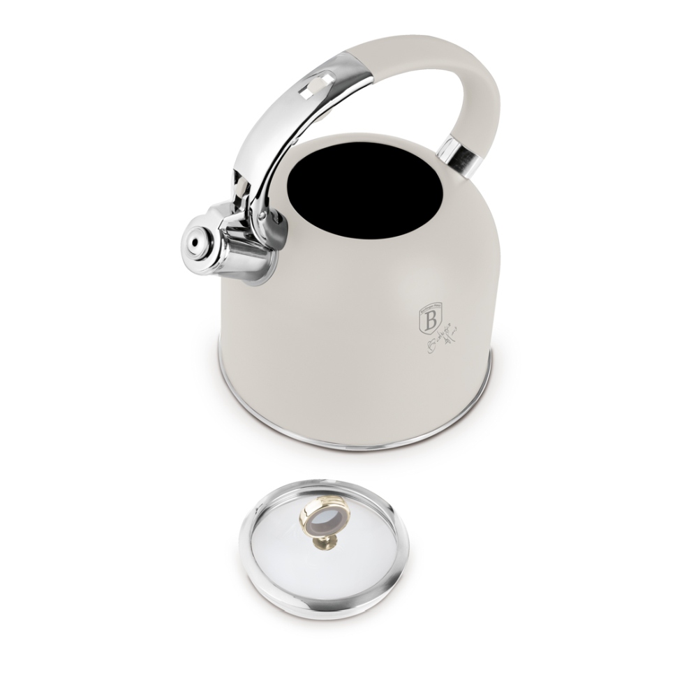 BERLINGERHAUS Konvice pískací se skleněným víkem 3 L Sahara Collection BH-8915