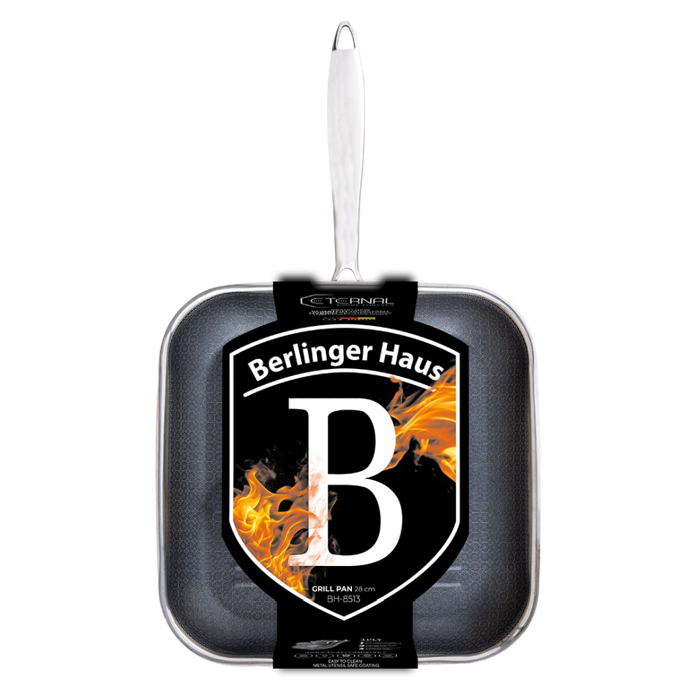 BERLINGERHAUS Pánev grilovací nerez 28 cm Eternal Collection BH-8513