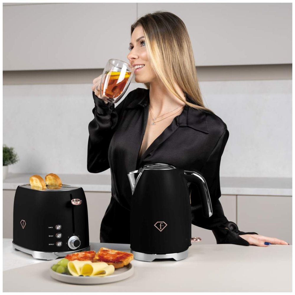 Fashion TV by BerlingerHaus Topinkovač nerez 850W Black Rose Collection FTV-0111