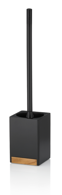 KELA WC sada Cube polyresin čierna KL-23690