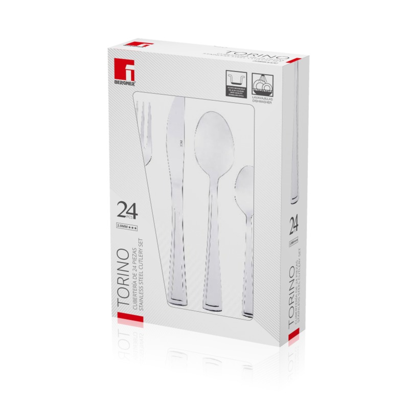 BERGNER Sada příborů 24 ks TORINO nerez BG-5160-MM - thumb (1)