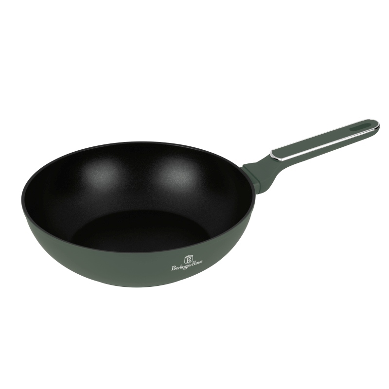 BERLINGERHAUS Pánev hluboká s titanovým povrchem 28 cm Matte Green collection BH-8158