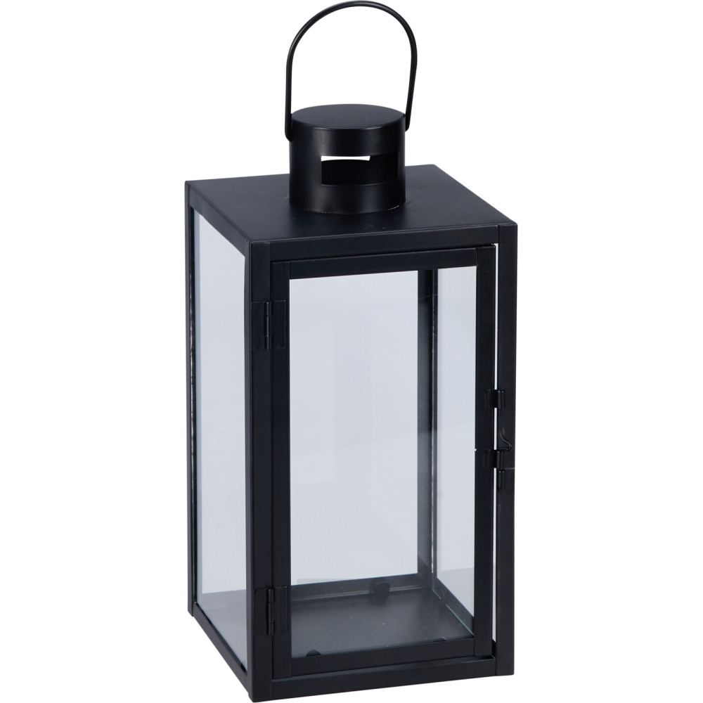 PROGARDEN Lucerna kovová sada 2 ks 18 / 14 cm černá KO-NB1251560