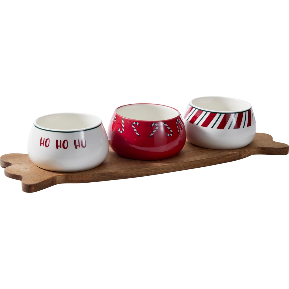 EXCELLENT HOUSEWARE Servírovací sada 4 ks s vánočním motivem KO-210001850