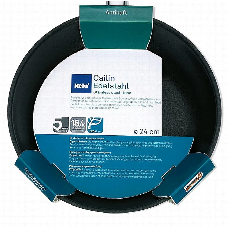 KELA Pánev nerez s nepřilnavým povrchem 24 cm CAILIN KL-10965