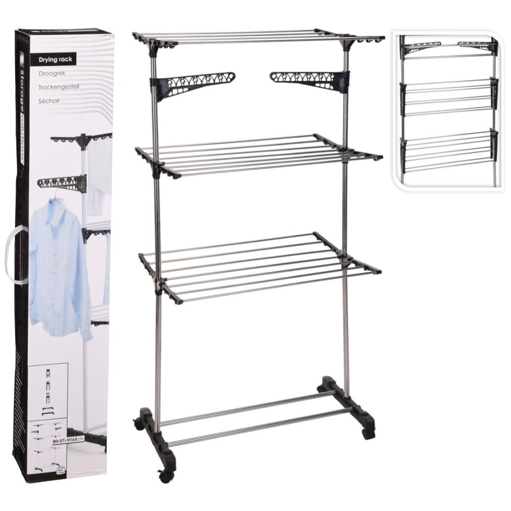 STORAGE SOLUTIONS Sušák na prádlo 80 × 57 × 165 cm KO-C80653410