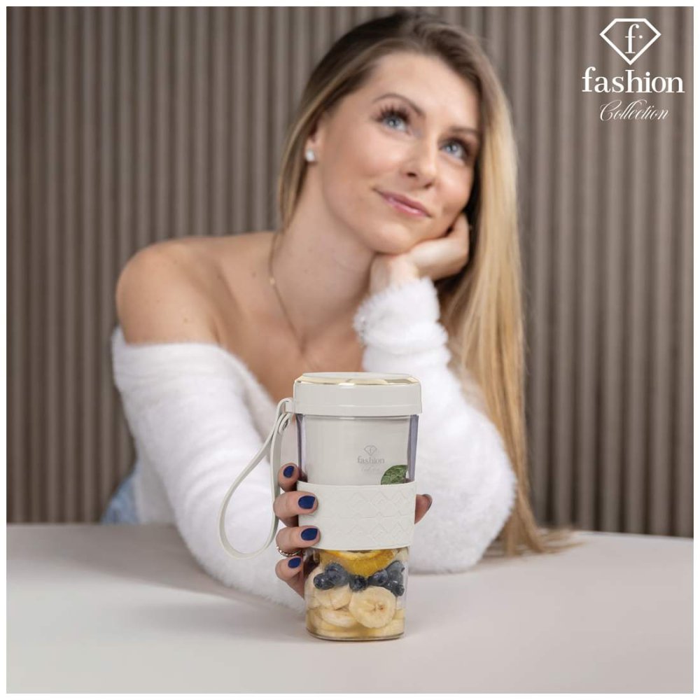Fashion TV by BerlingerHaus Přenosný smoothie mixér USB-C Cream Gold Collection FTV-0177