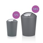 KELA Odpadkový kôš MARTA 5L plast, šedý KL-22302