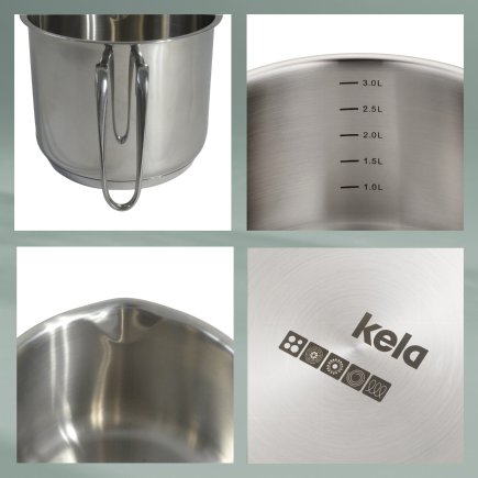 KELA Mliekovar nerez 18/10 FLAVORIA 1,6 l KL-10184