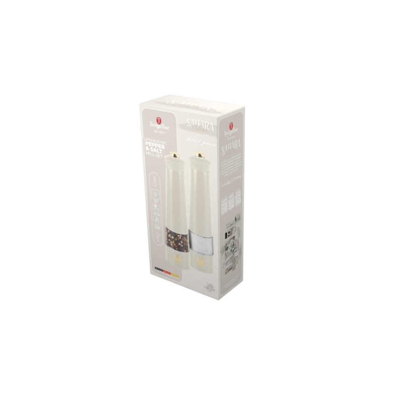 BERLINGERHAUS Mlýnek na pepř a sůl elektrický sada 2 ks Sahara Collection BH-9545