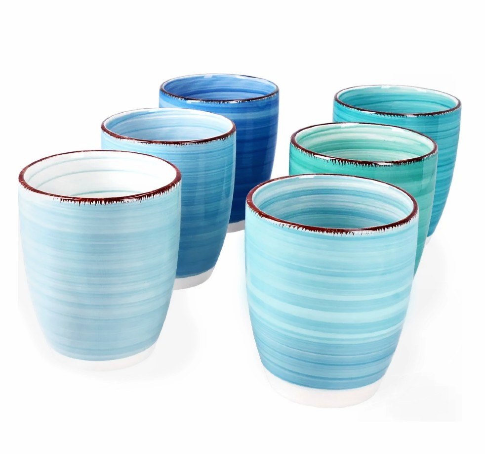 HIT Hrnky na kávu cappuccino sada 6 ks 350 ml AZURE HT-24327066 - thumb (3)