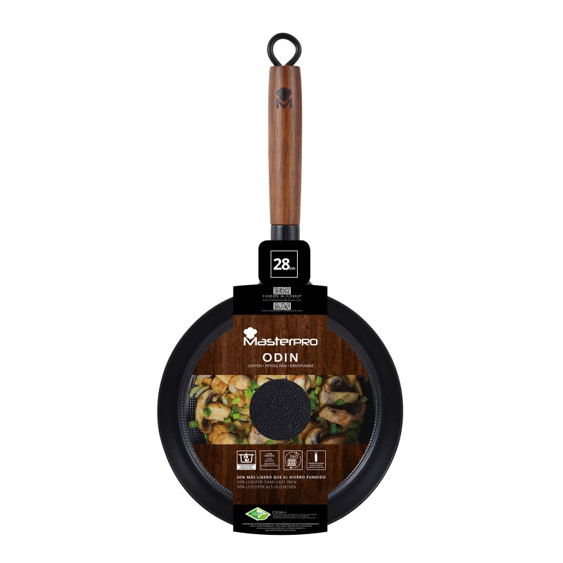MASTERPRO Pánev železná ODIN 28 cm černá BGMP-3817 - thumb (4)