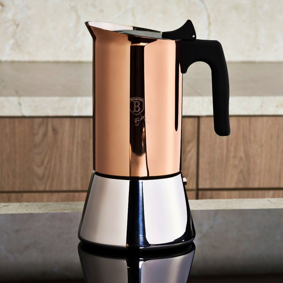 BERLINGERHAUS Konvice na espresso 9 šálků Rosegold Metallic Line BH-8550