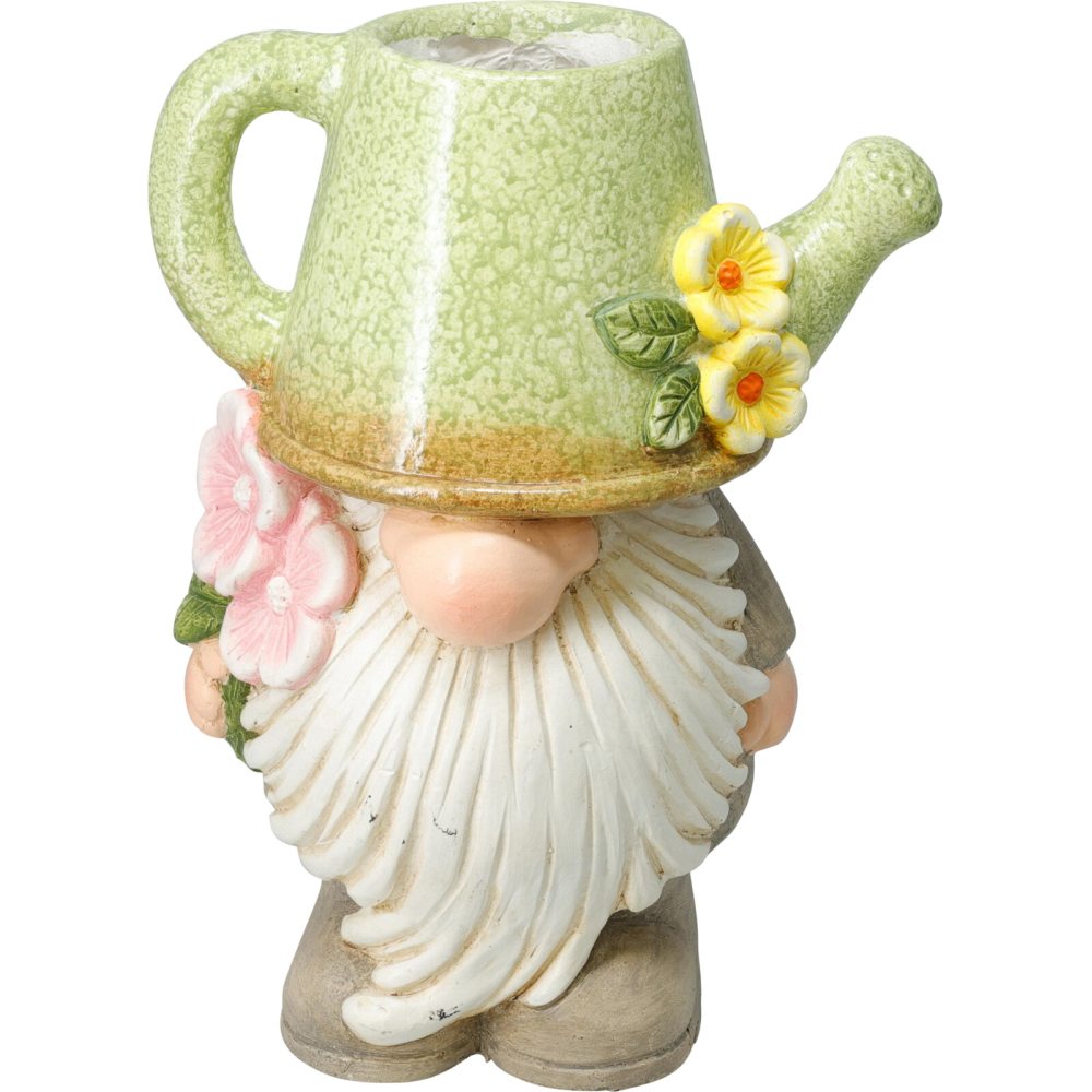 PROGARDEN Zahradní dekorace květináč trpaslík 23 x 15 x 32 cm zelená KO-795250730zele