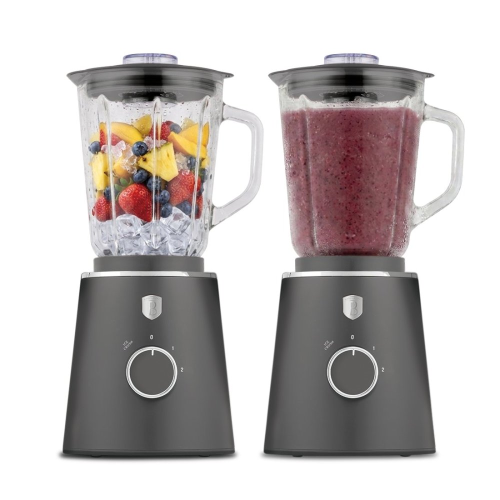 BERLINGERHAUS Stolní mixér 1000 W se skleněnou nádobou 1,5 l Antracit Collection BH-9820