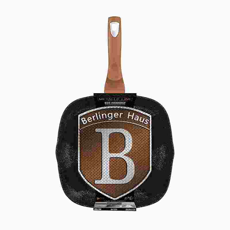 BERLINGERHAUS Pánev grilovací s mramorovým povrchem 28 cm Rosegold Metallic Line BH-1521 - thumb (7)