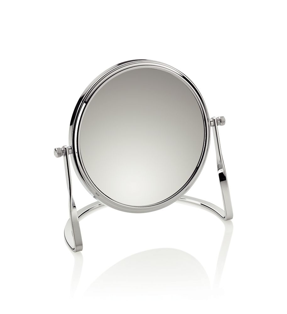 KELA Zrcátko SIMONA chrom L 16cm x W 9,5cm x H 15,5cm / Ř 14cm KL-20641